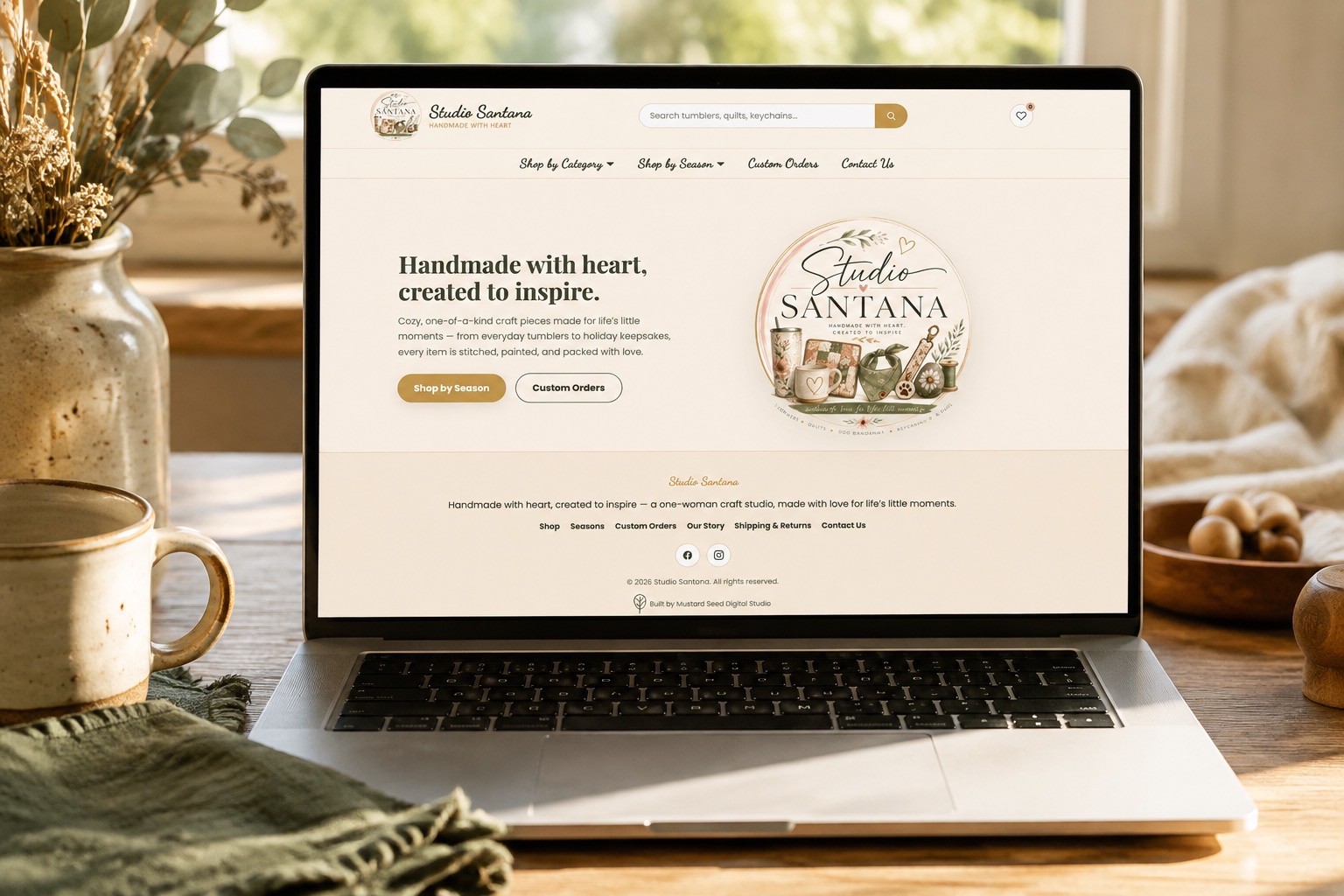Studio Santana website homepage
